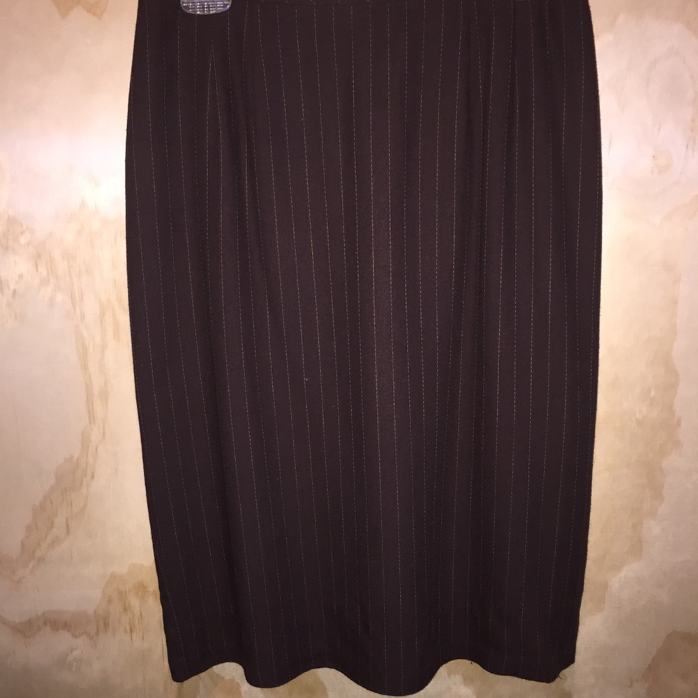 KASPER PINSTRIPE PENCIL SKIRT